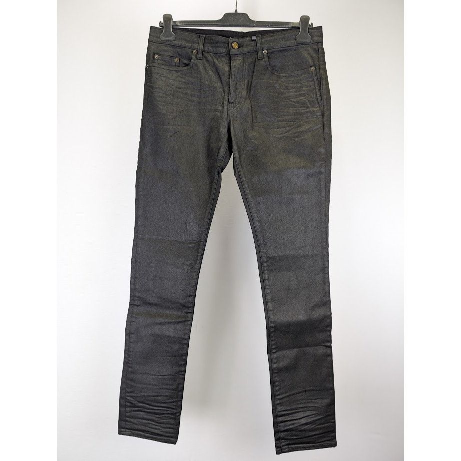 Saint Laurent Paris o1rshd1 Q:2 / Skinny 5 Pocket Low Nightrider Jeans in Black Size US 34 / EU 50 - 3 Thumbnail