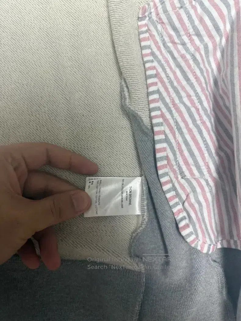 Thom Browne Thom Browne Twill sleeve patch hooded zip-up sweatshirt Size US XL / EU 56 / 4 - 5 Thumbnail
