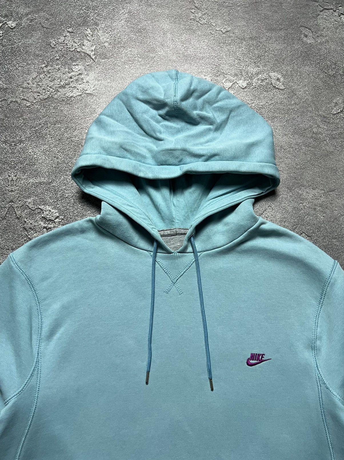 Nike Vintage Nike Hoodie Big Swoosh Logo Striped Side Stripe L Size US L / EU 52-54 / 3 - 2 Thumbnail