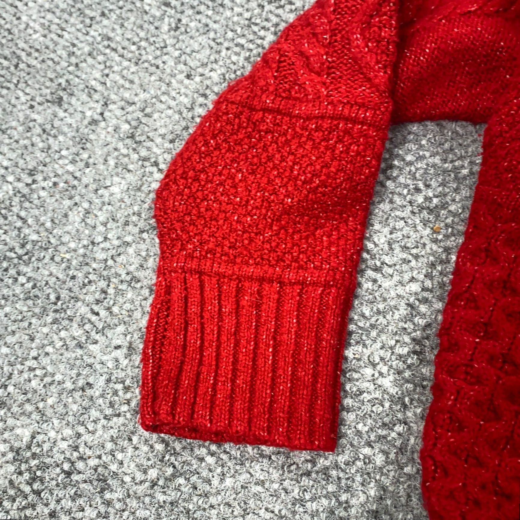 American Eagle Outfitters American Eagle Outfitters Sweater Womens Small Red Chunky Knit Stretch Mock Neck Pullover Knit Slim Fit 60 Day Returns Womens Size S / US 4 / IT 40 - 5 Thumbnail