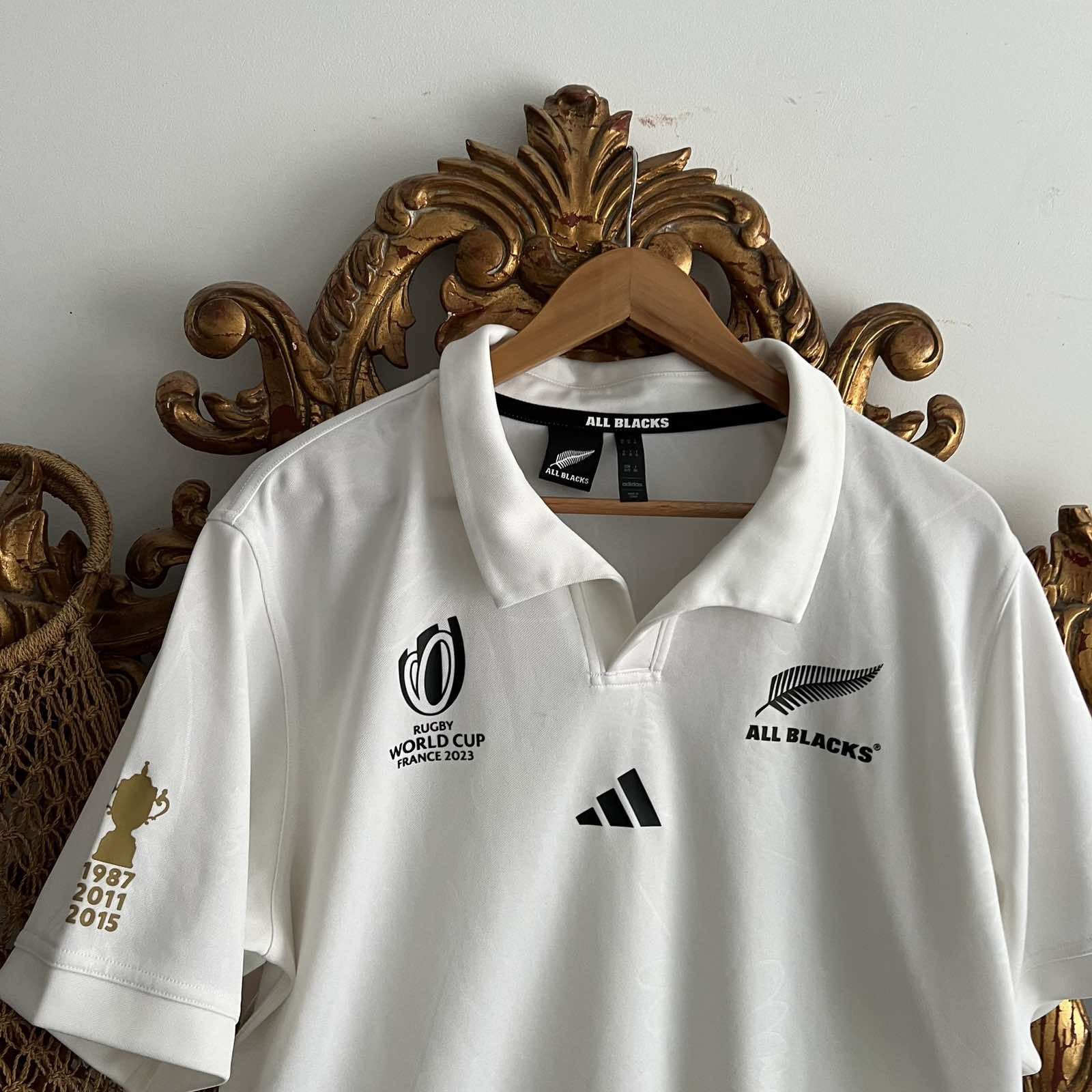 Adidas All Blacks New Zealand Home Rugby Shirt Adidas Jersey Size US XL / EU 56 / 4 - 3 Thumbnail