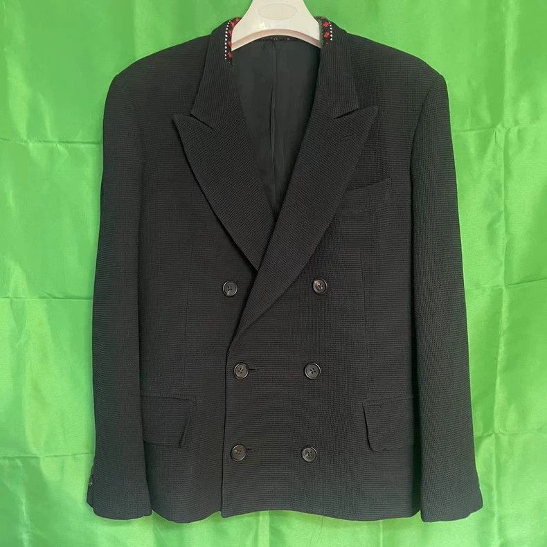 Yohji Yamamoto Yohji Yamamoto size s Floral knit collar suit at the 1995 s Size 36S - 1 Thumbnail
