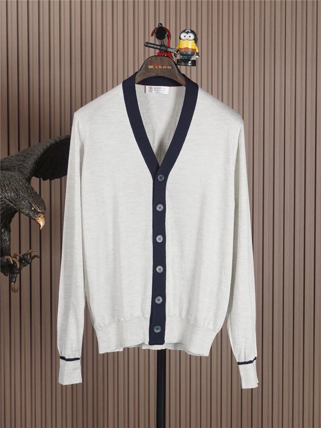 Brunello Cucinelli Brunello Cucinelli Men's Cashmere Cardigan Size US S / EU 44-46 / 1 - 1 Thumbnail