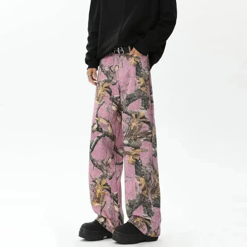 Japanese Brand Retro straight camouflage graffiti jeans Size US 32 / EU 48 - 2 Thumbnail