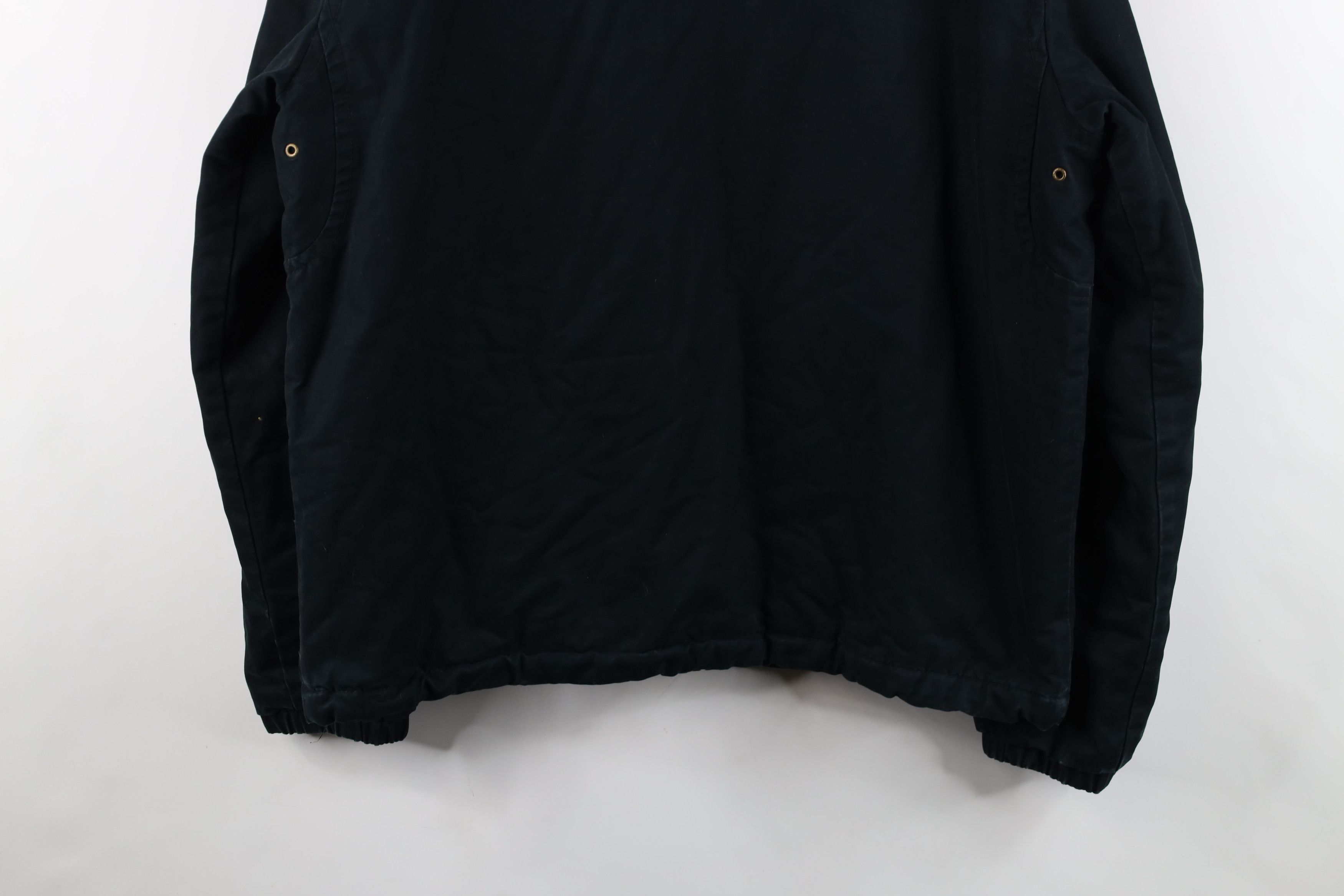 Tommy Hilfiger × Vintage Vintage Tommy Hilfiger Fleece Lined Canvas Jacket Black Size US L / EU 52-54 / 3 - 17 Thumbnail