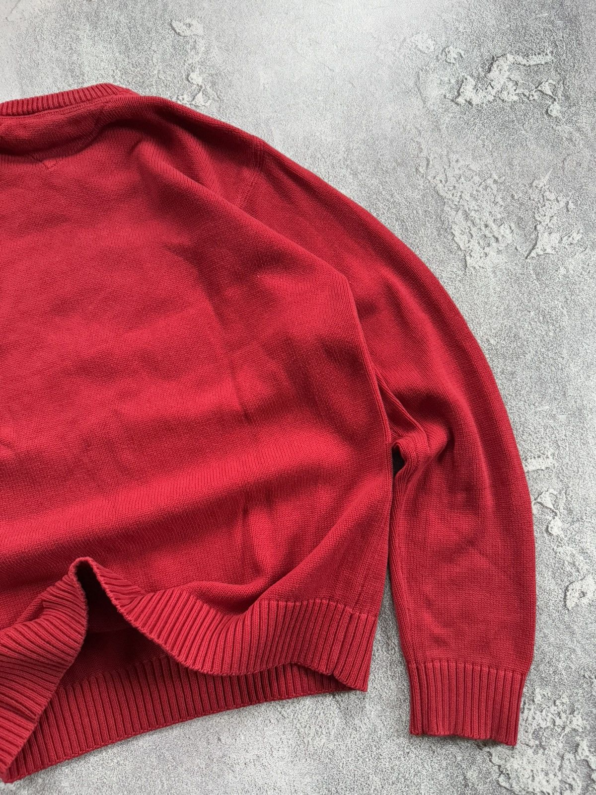 Tommy Hilfiger × Vintage Tommy Hilfiger M FCK SVF red sweater jumper sweatshirt 00s Size US M / EU 48-50 / 2 - 14 Thumbnail