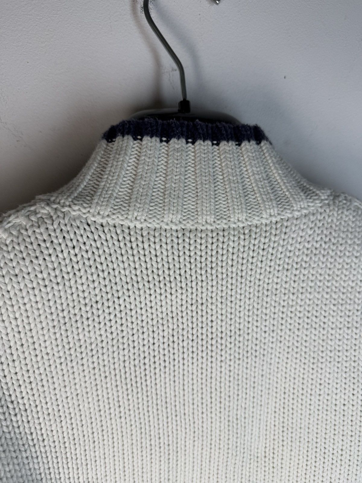 Yves Saint Laurent Heavy White YSL Sweater Zip Knit Thick YSL Sweatshirt Size US L / EU 52-54 / 3 - 17 Thumbnail