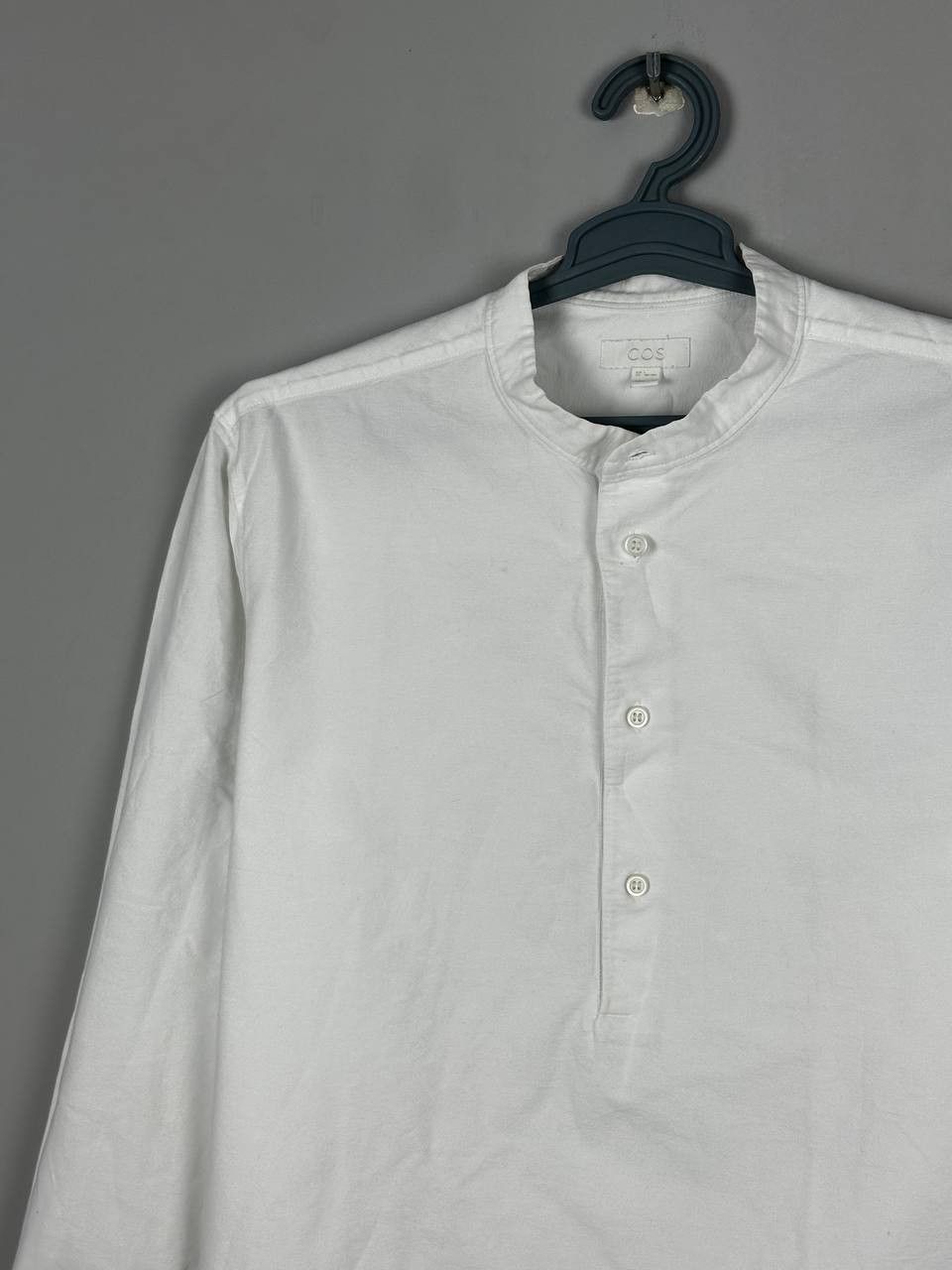 Cos COS Luxury White Oxford Shirt Scandinavian Collar Size US L / EU 52-54 / 3 - 3 Thumbnail
