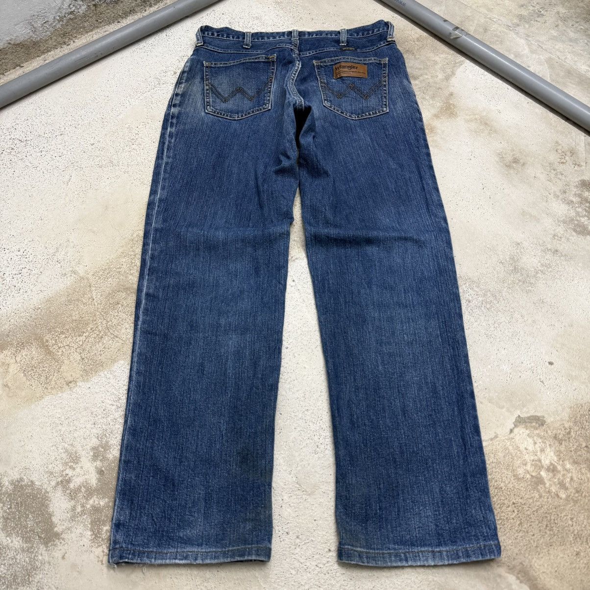 Wrangler Wrangler Patch Repaired YKK 45 Denim Pants Size US 30 / EU 46 - 2 Thumbnail