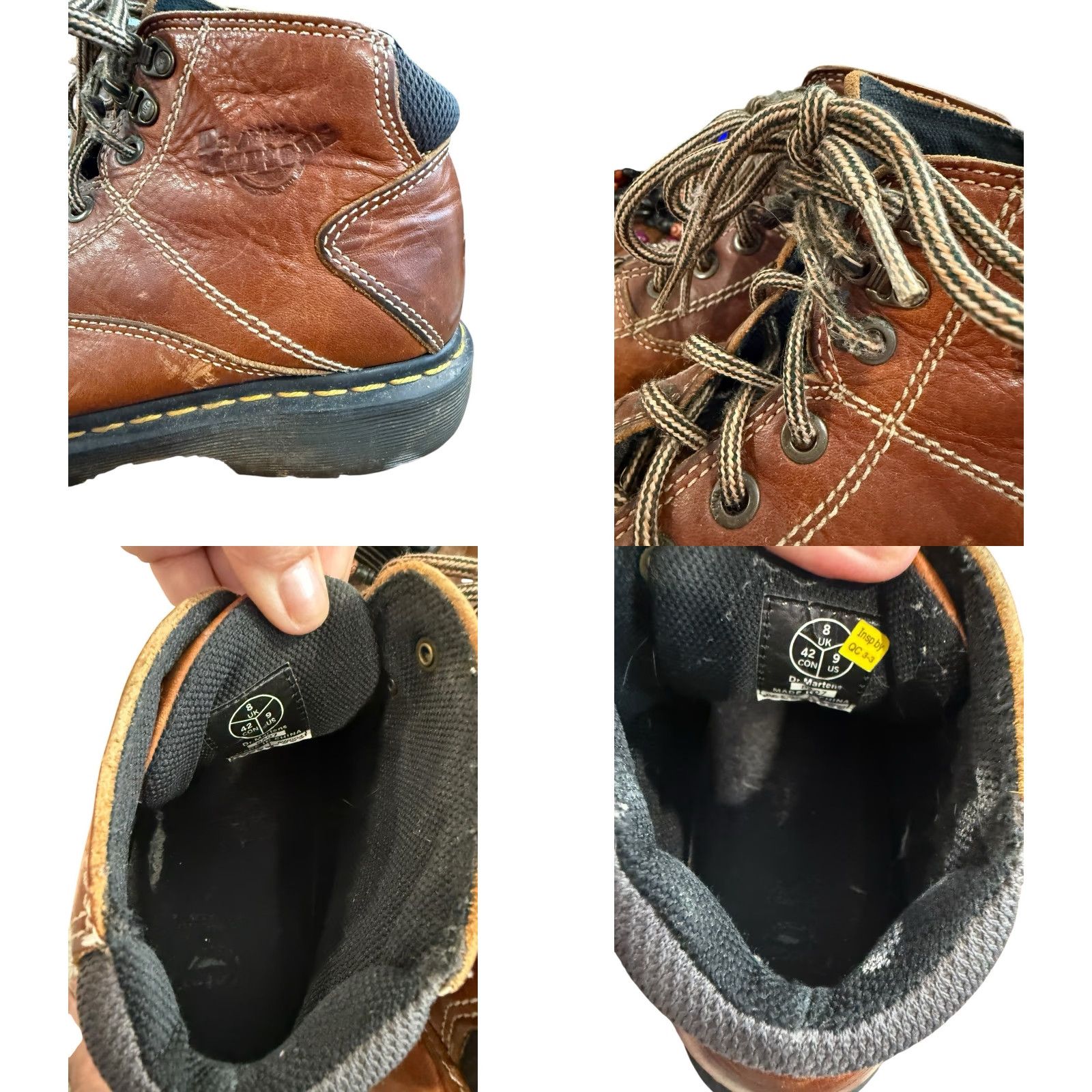 Dr. Martens Dr. Martens Boots Lace Up Mens Size 9 Leather Brown Heavy Duty 8A07 Punk Casual Boots Mens Brown Leather 8A07 Dr. Martens Air Wair 8A07 Size US 9 / EU 42 - 8 Thumbnail