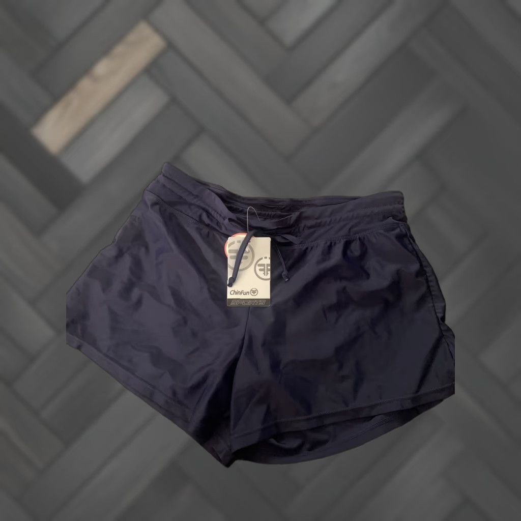 Vintage VINTAGE? NWT - Chin Fun Sports Womens Shorts Blue XL Adjustable Waist Womens Shorts XL Blue Fun Adjustable Waist Size 40" / US 18 - 1 Thumbnail