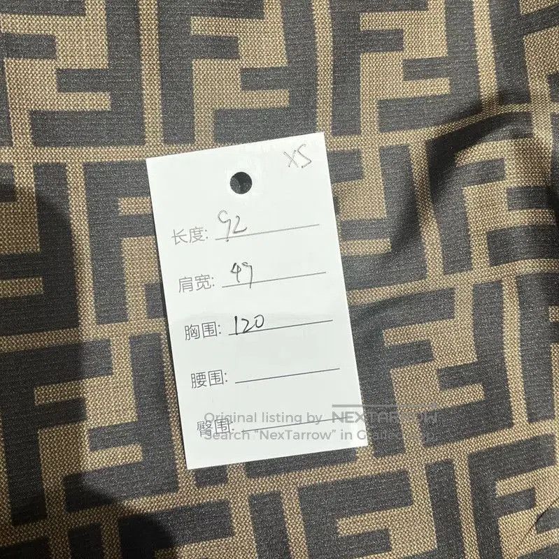 Fendi Fendi Brown Long Coat with Logo Print . Size XS / US 0-2 / IT 36-38 - 6 Thumbnail
