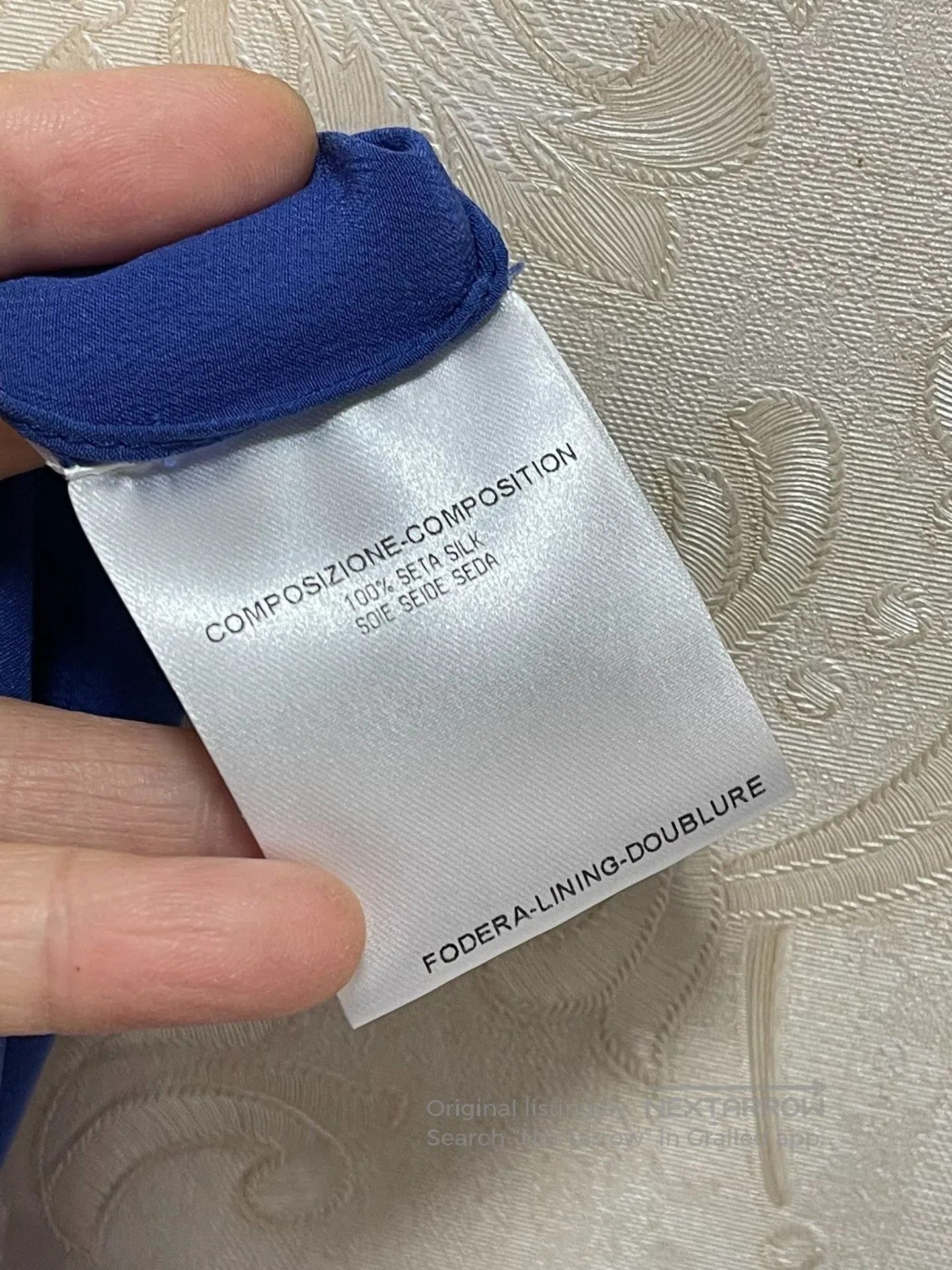 Gucci Gucci Runway Blue Silk Strapless Dress. Size M / US 6-8 / IT 42-44 - 4 Thumbnail