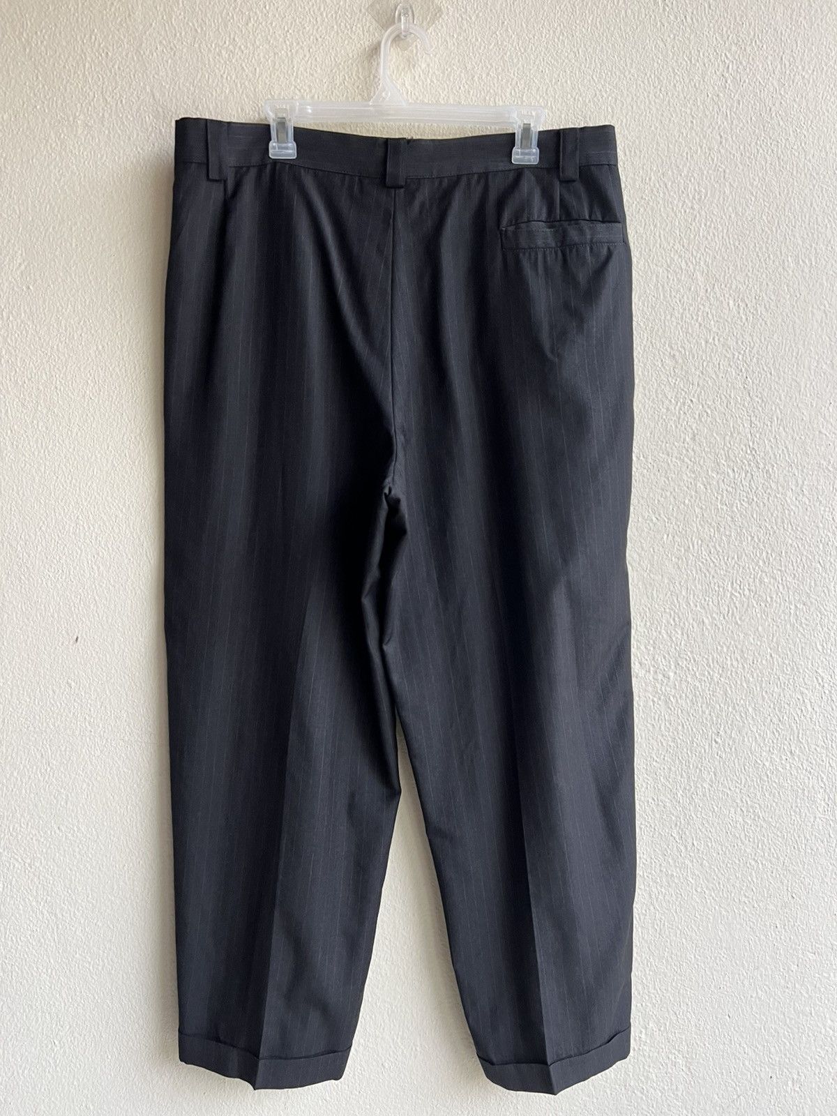 Versace Archive 90s Gianni Versace Stripes Wool Baggy Trouser Pant Size US 36 / EU 52 - 3 Thumbnail