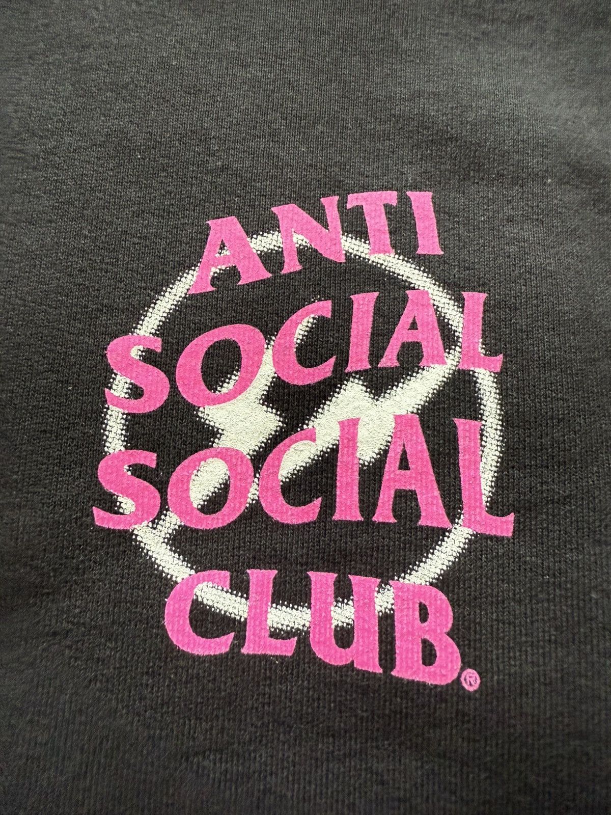 Anti Social Social Club × Fragment Design ASSC x Fragment Design Half Tone Logo Hoodie Black/Pink - S Size US S / EU 44-46 / 1 - 2 Thumbnail