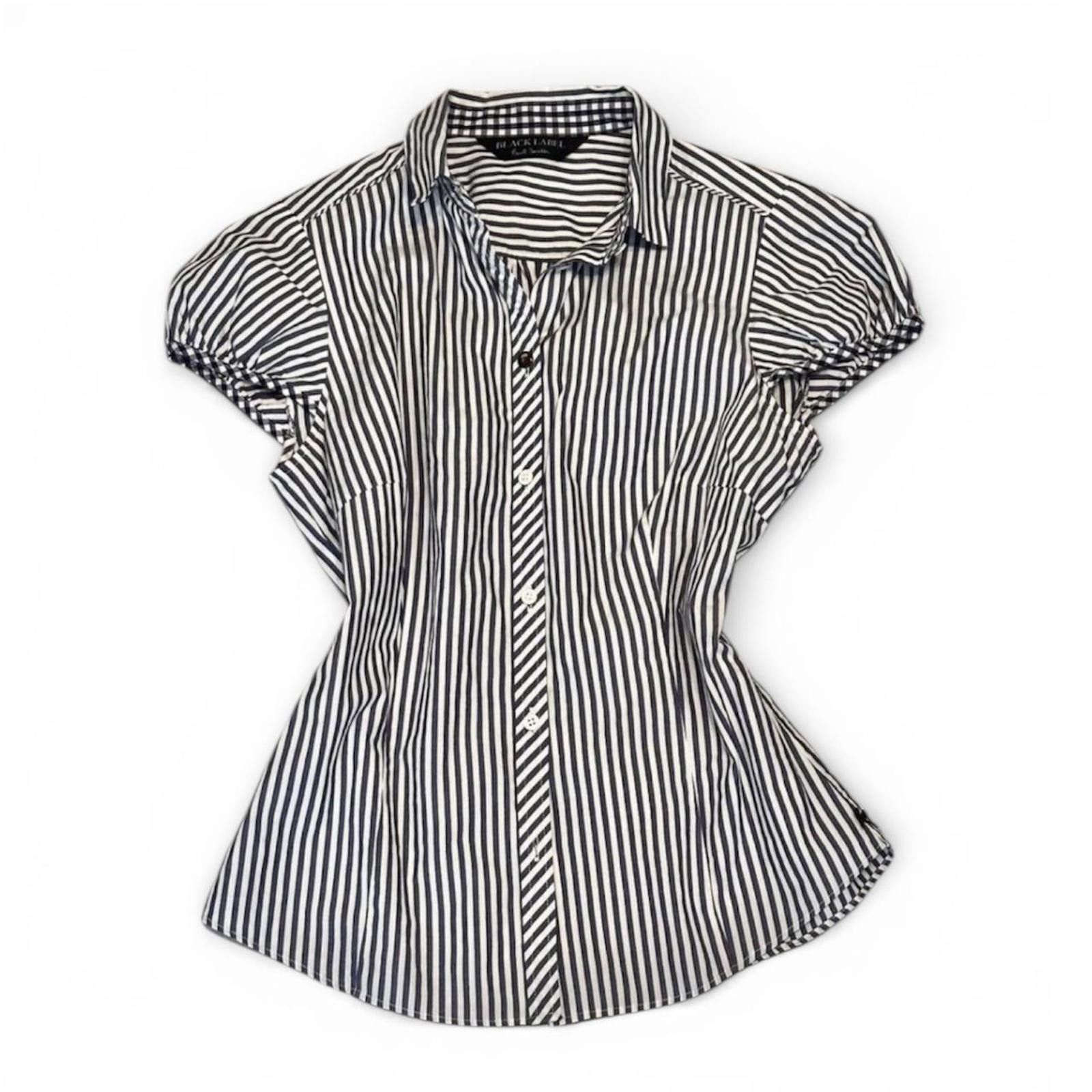 Paul Smith Paul smith preppy whimsy core striped puff sleeve blouse Size S / US 4 / IT 40 - 1 Thumbnail