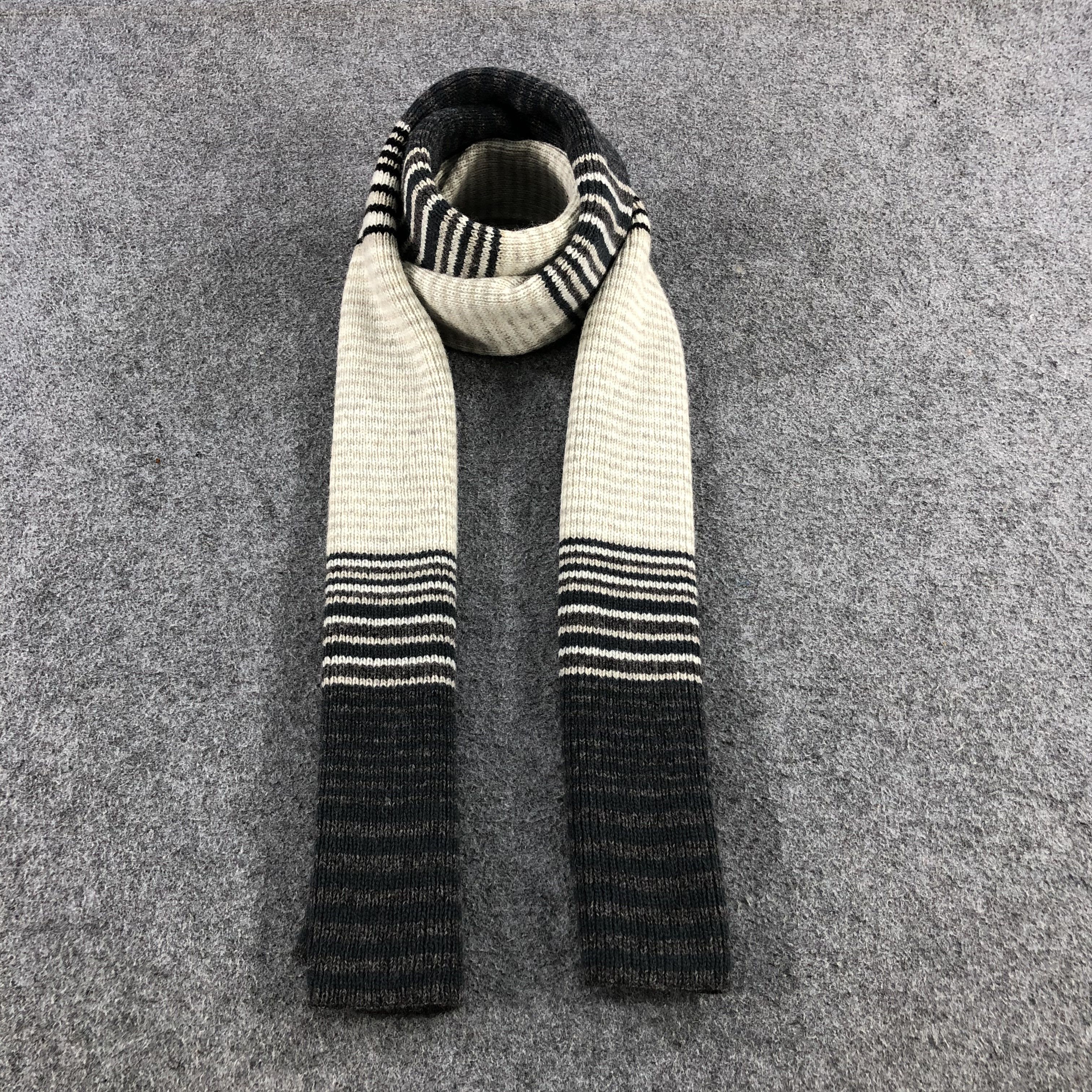 J.Crew J . Crew Striped Wool Scarf Muffler V618 Size ONE SIZE - 1 Thumbnail