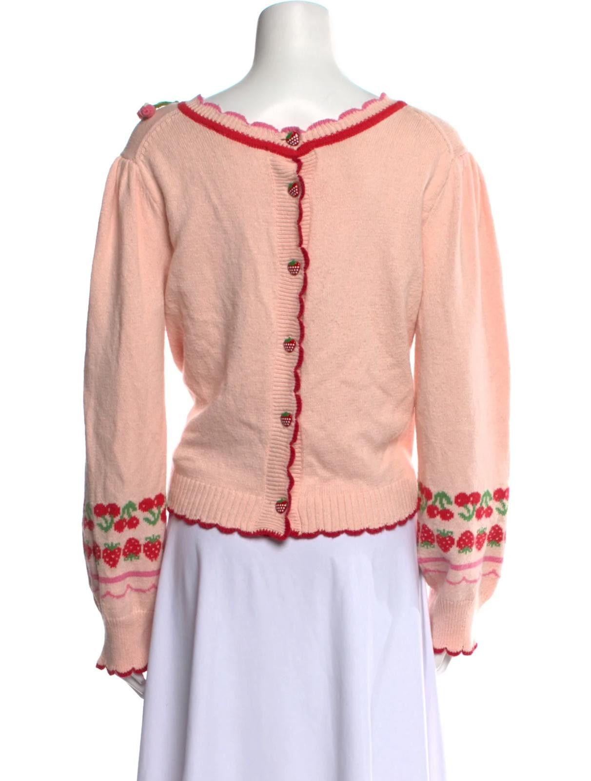 Other LoveShackFancy Graphic Print Bateau Neckline Sweater Sz: XL Size XL / US 12-14 / IT 48-50 - 3 Thumbnail