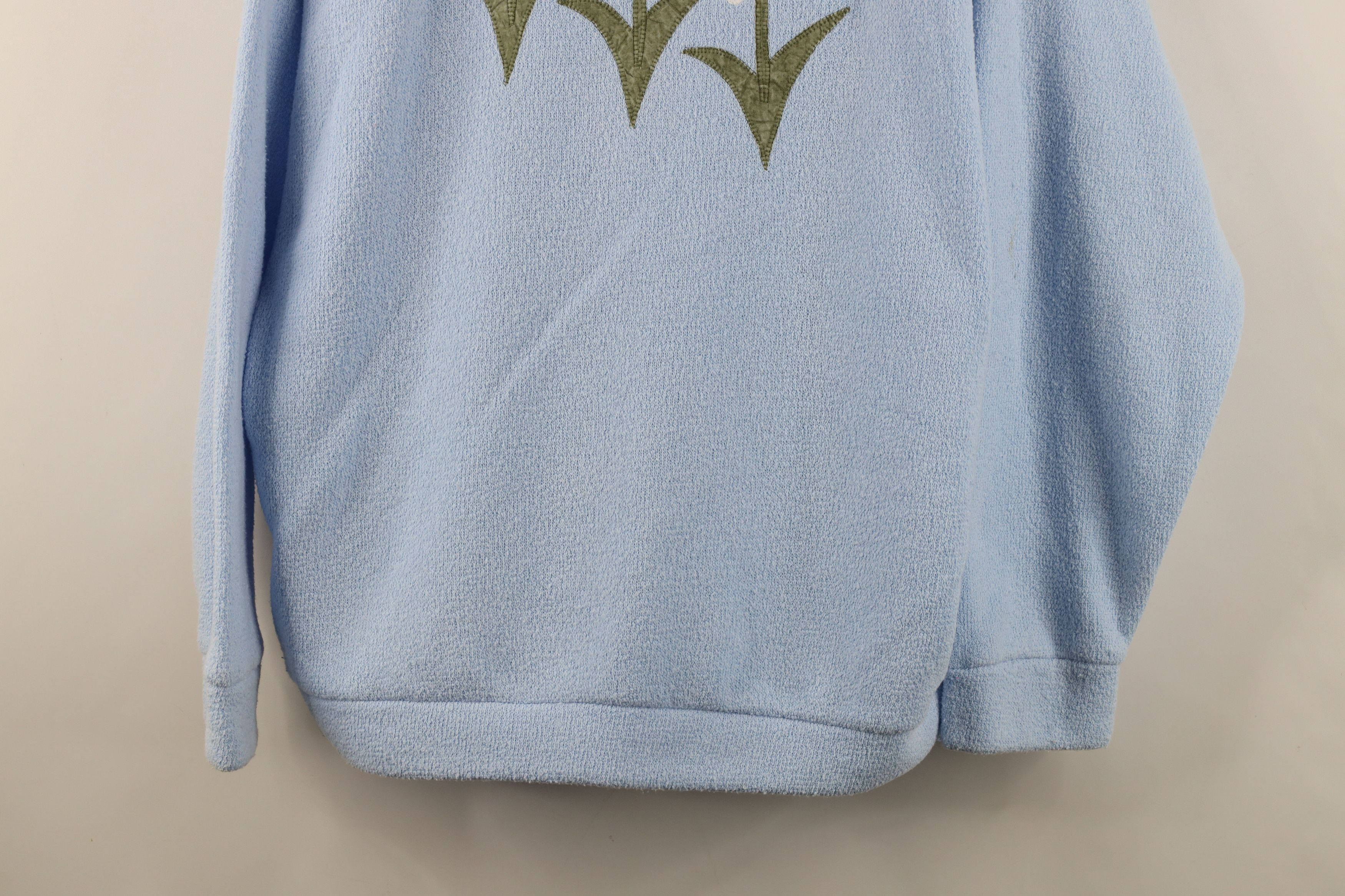 Vintage Vintage 90s Streetwear Butterfly Terry Cloth Sweatshirt USA Size L / US 10 / IT 46 - 3 Thumbnail
