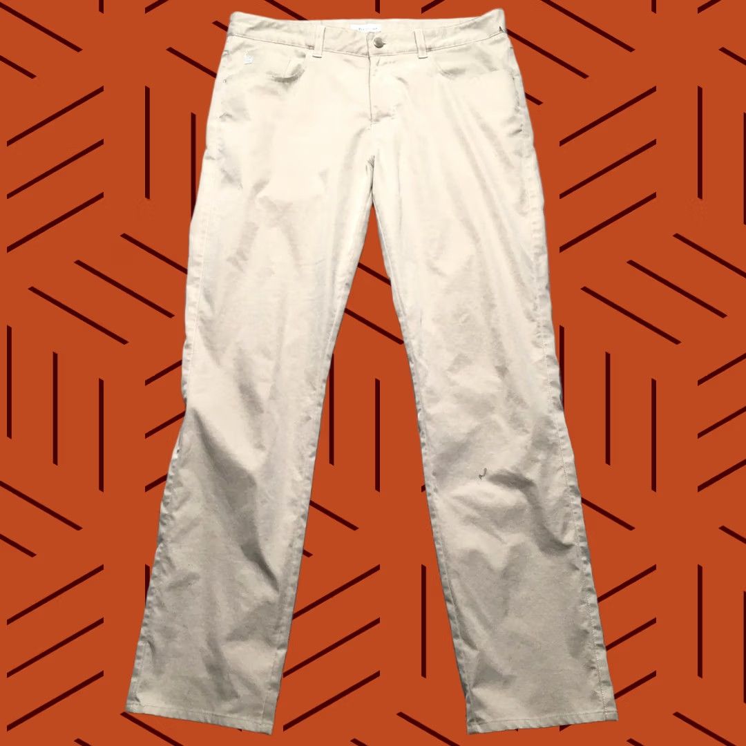 Peter Millar VINTAGE Peter Millar EB66 Pants Mens 34x32 Beige Khaki 5-Pocket Golf Performance Size US 34 / EU 50 - 1 Thumbnail