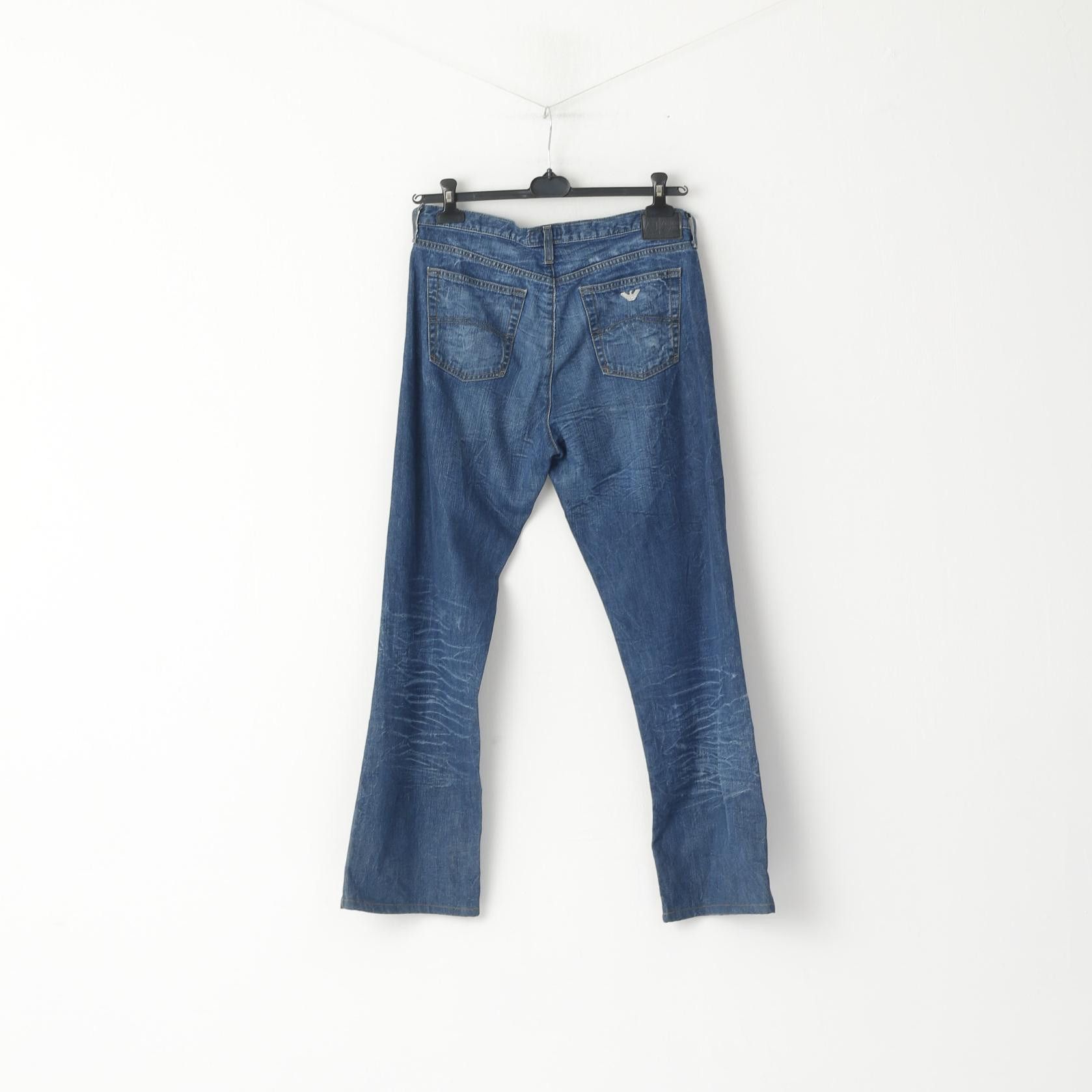 Armani Armani Jeans Men 31 Jeans Trousers Navy Cotton 4822 Size US 31 - 8 Thumbnail