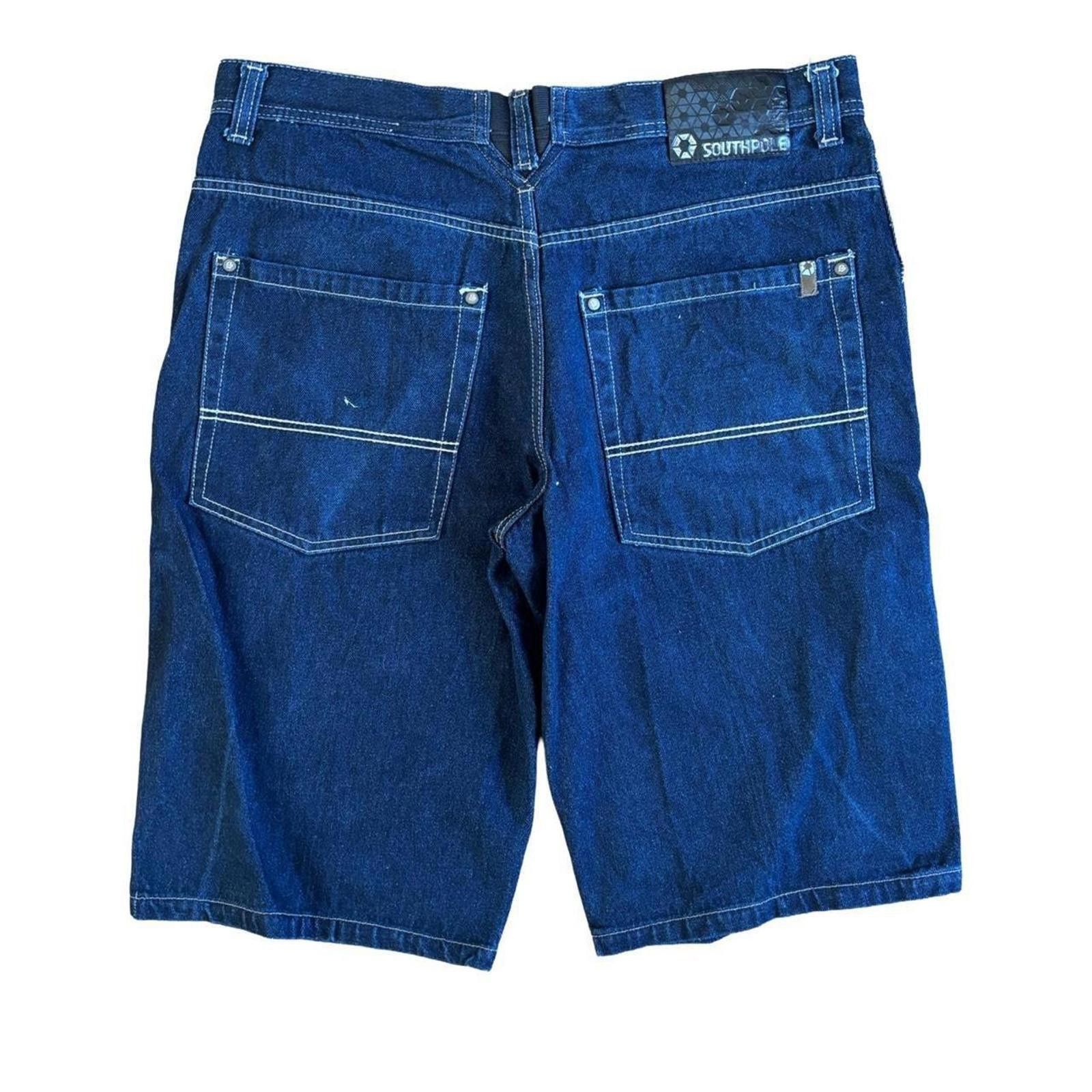Southpole Southpole Baggy Denim Shorts 36 Dark Blue Size US 36 / EU 52 - 1 Thumbnail