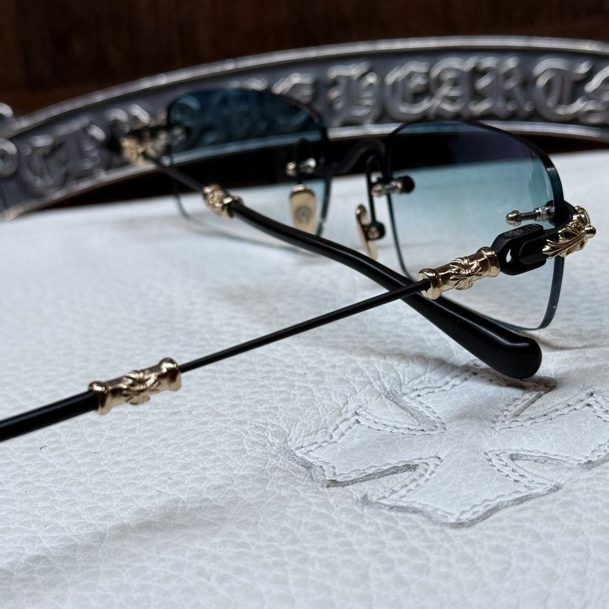 Chrome Hearts Chrome Hearts PILLS III 1/1 Sunglasses Size ONE SIZE - 9 Thumbnail