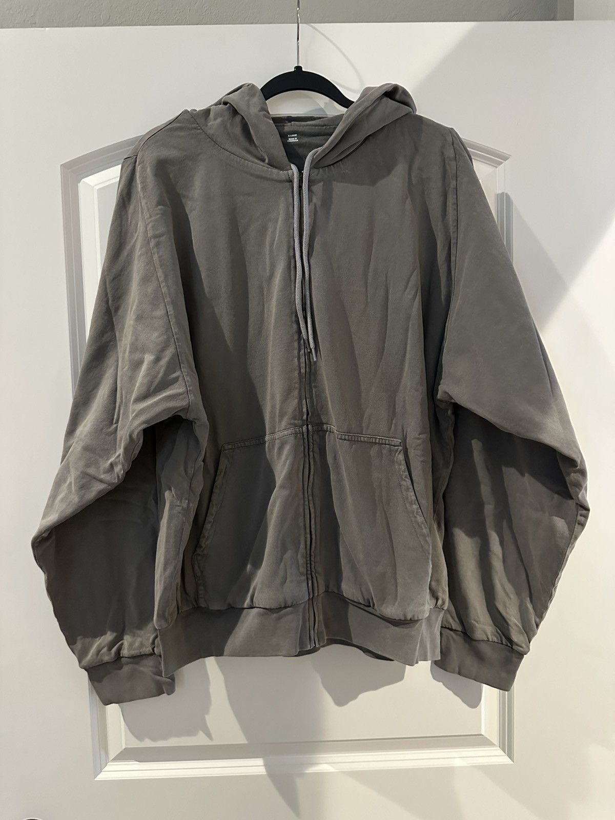 yeezy gap zip fade hoodie poetic grey XL