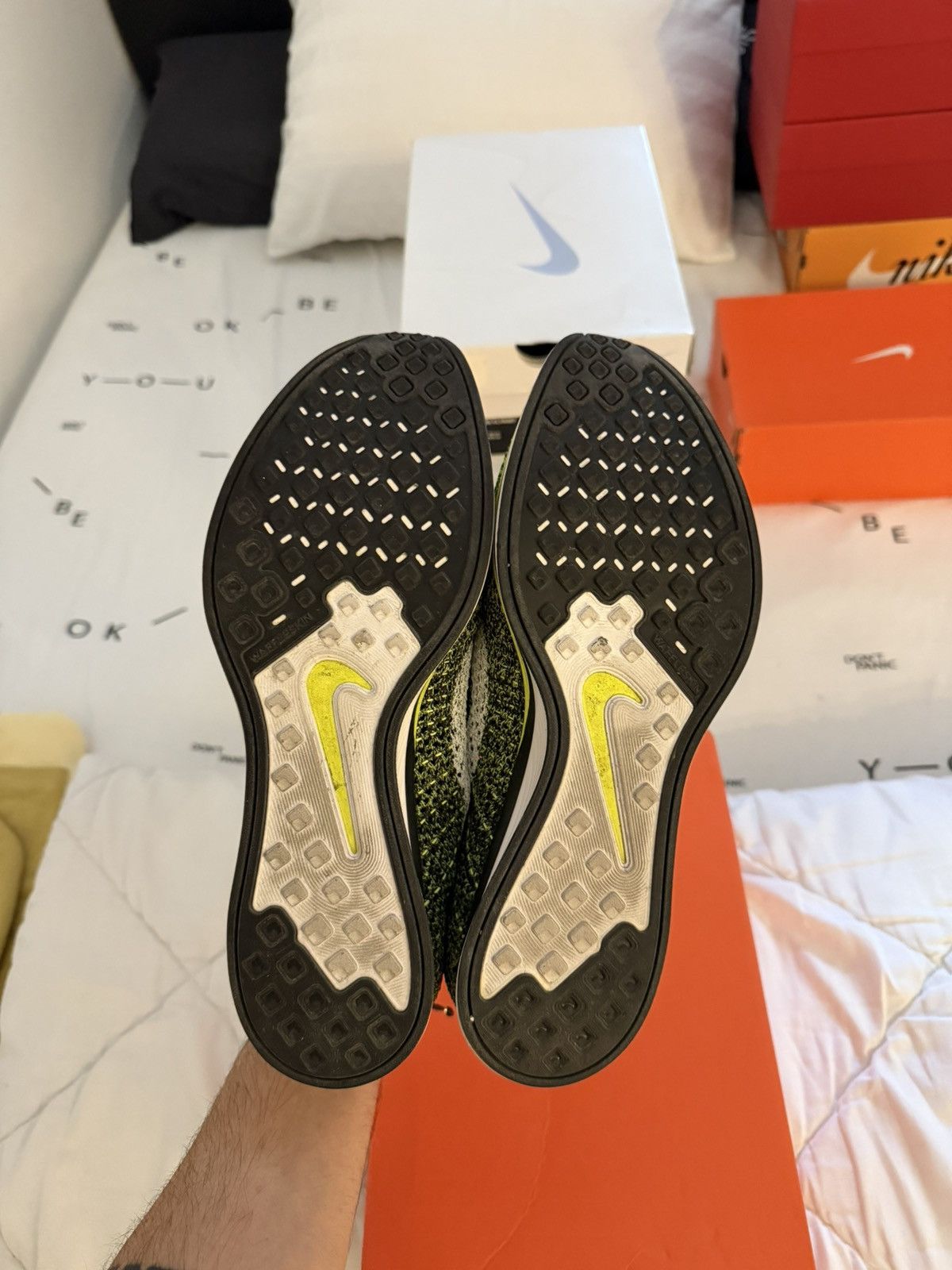 Nike Nike Flyknit Racer Volt 12US Size US 12 / EU 45 - 8 Thumbnail