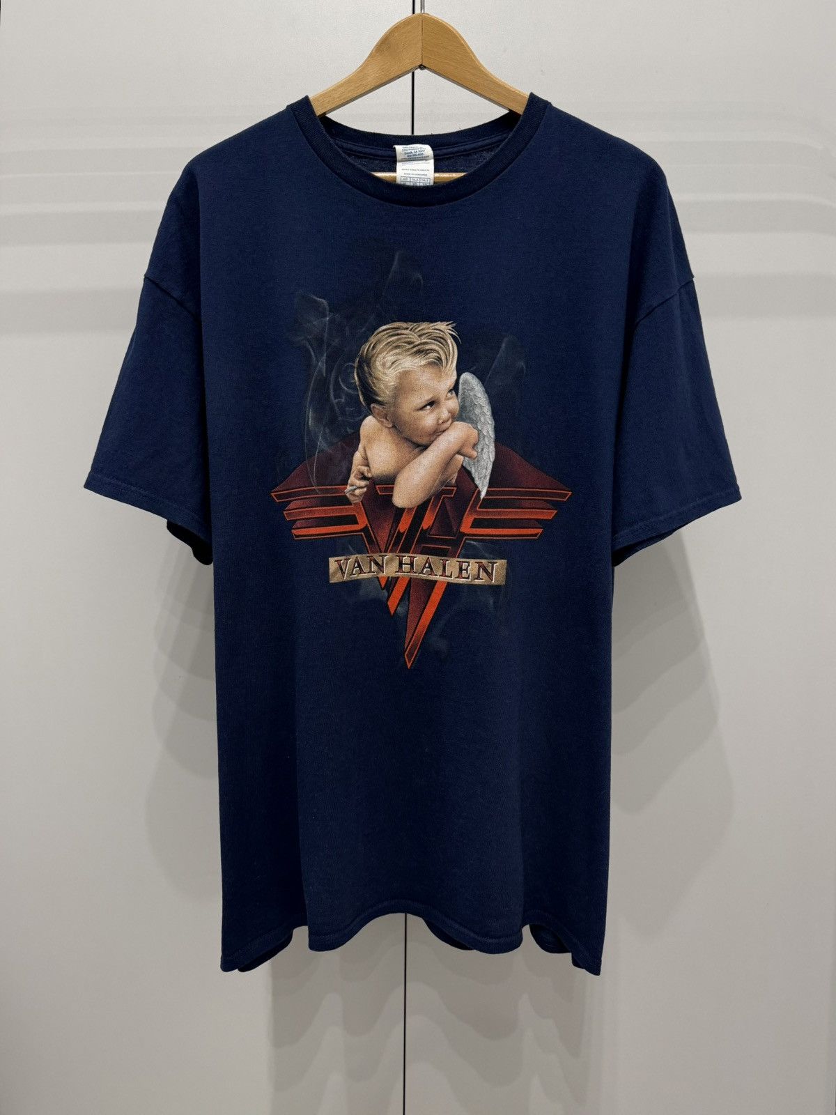 Band Tees Vintage Van Halen 1984 Album Smoking Baby Logo Band Tee Size US XL / EU 56 / 4 - 1 Thumbnail
