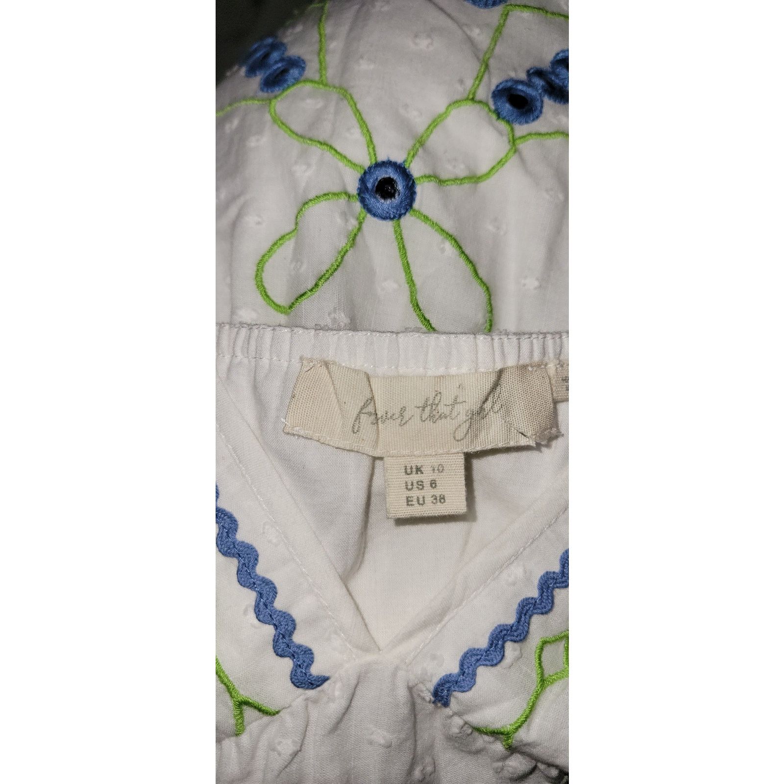 Anthropologie Forever The Girl Jordan Eyelet Babydoll Tank Size 6 White Size M / US 6-8 / IT 42-44 - 5 Thumbnail