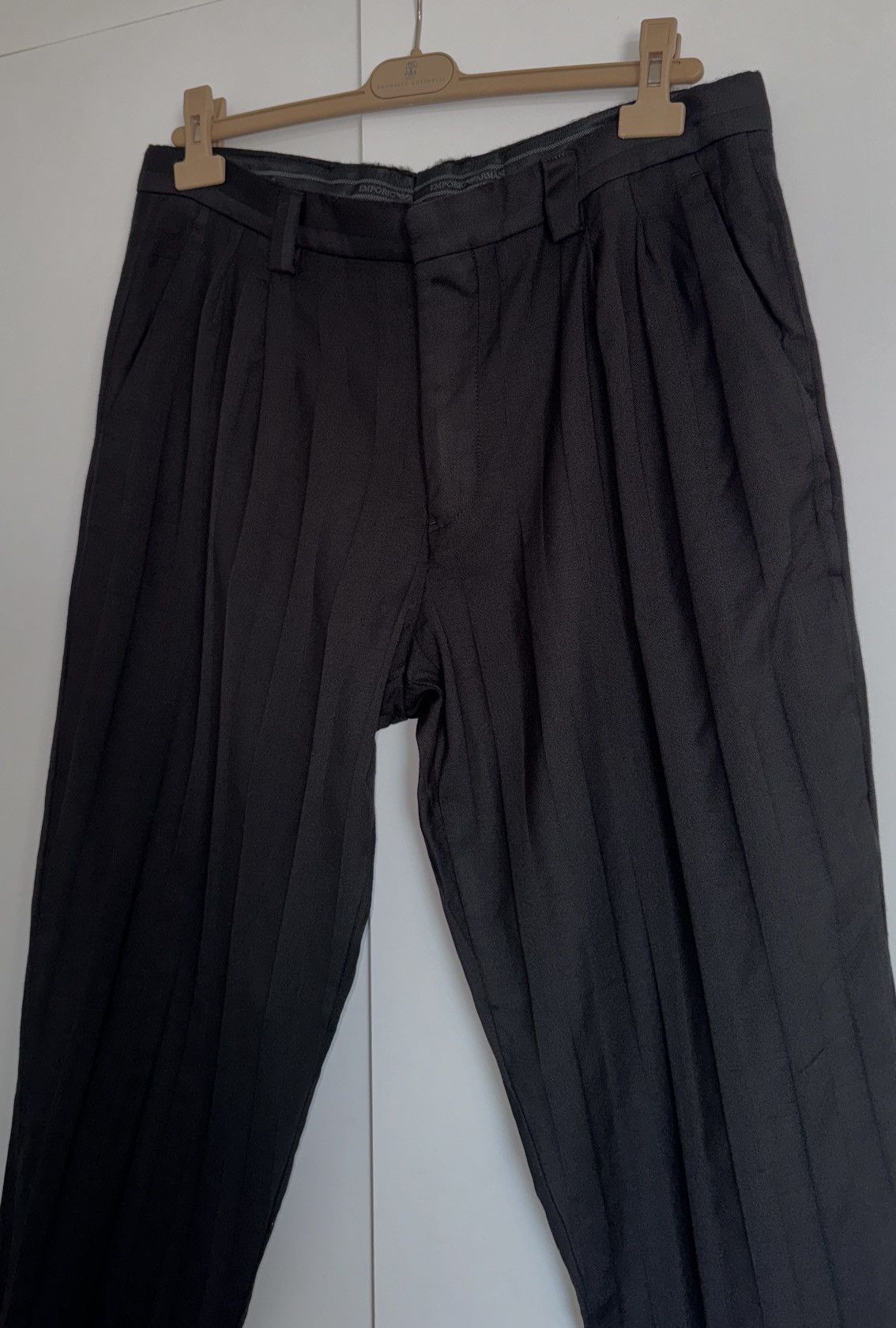 Emporio Armani Emporio Armani Wool Trousers Size US 36 / EU 52 - 3 Thumbnail