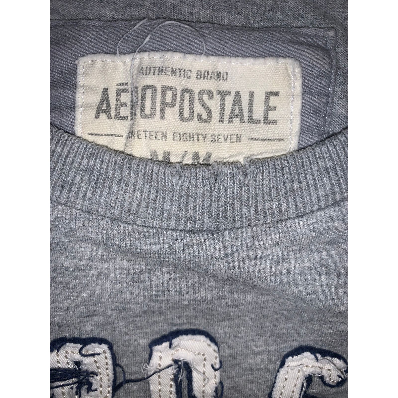 Aeropostale Y2K Aeropostale Athletic 87 Tee Grey Medium Mallcore Shirt Size US M / EU 48-50 / 2 - 4 Thumbnail