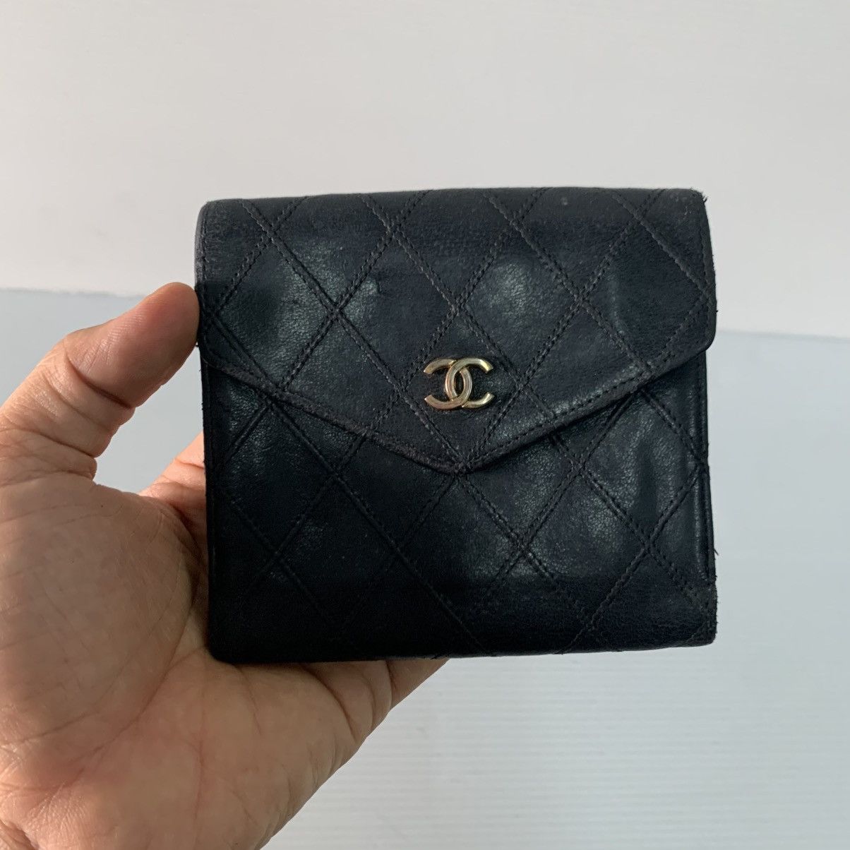 Chanel Vintage Black Short Wallet
