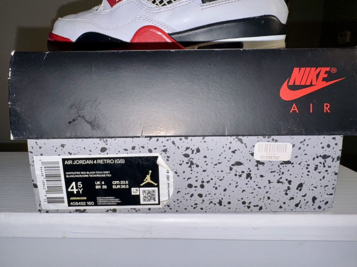 Jordan Brand Jordan 4 Retro - Fire Red (2020) Size US 6 / IT 36 - 9 Thumbnail