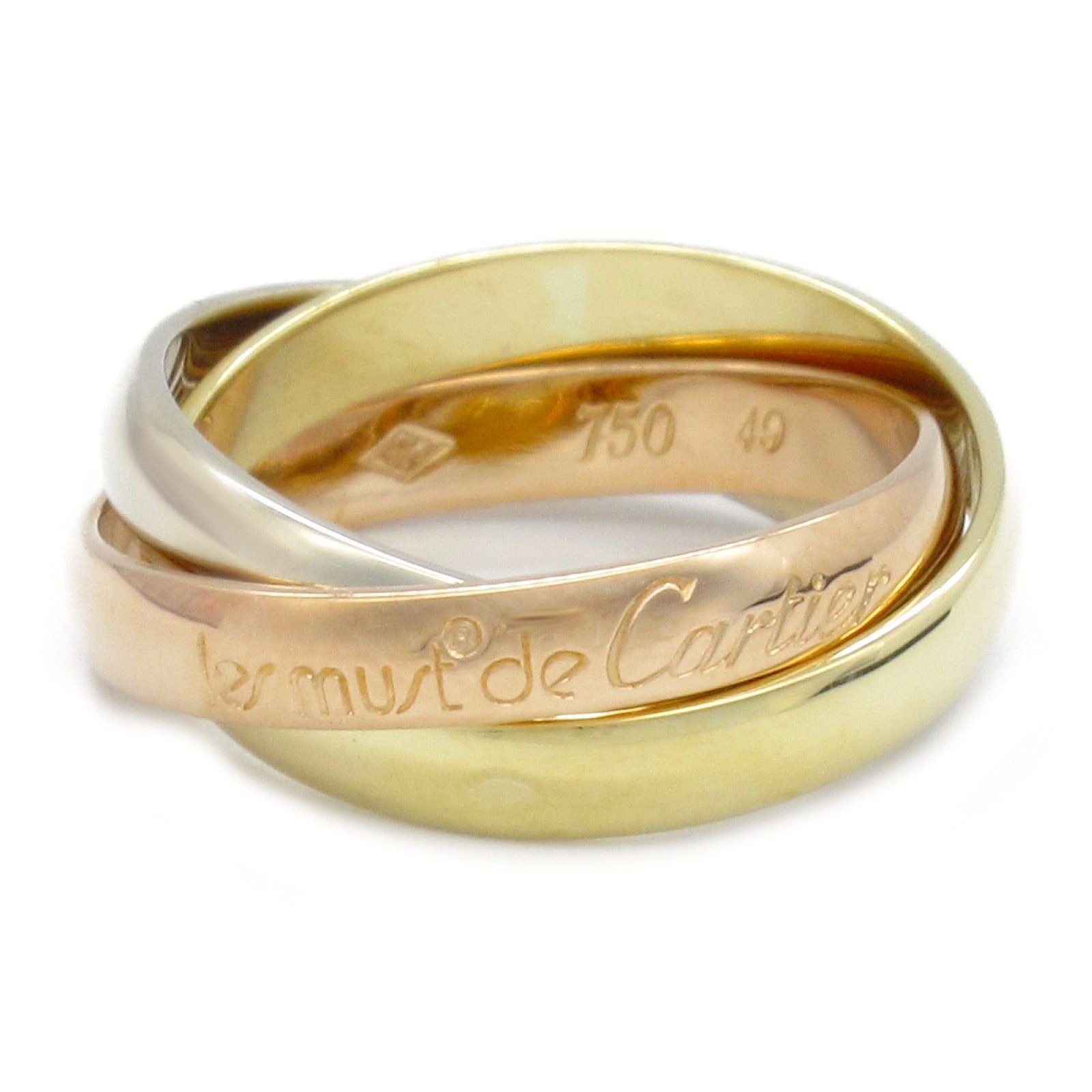 Cartier Cartier Trinity Ring K18 (Yellow Gold) K18Wg (White (Pink Gold Size ONE SIZE - 1 Thumbnail