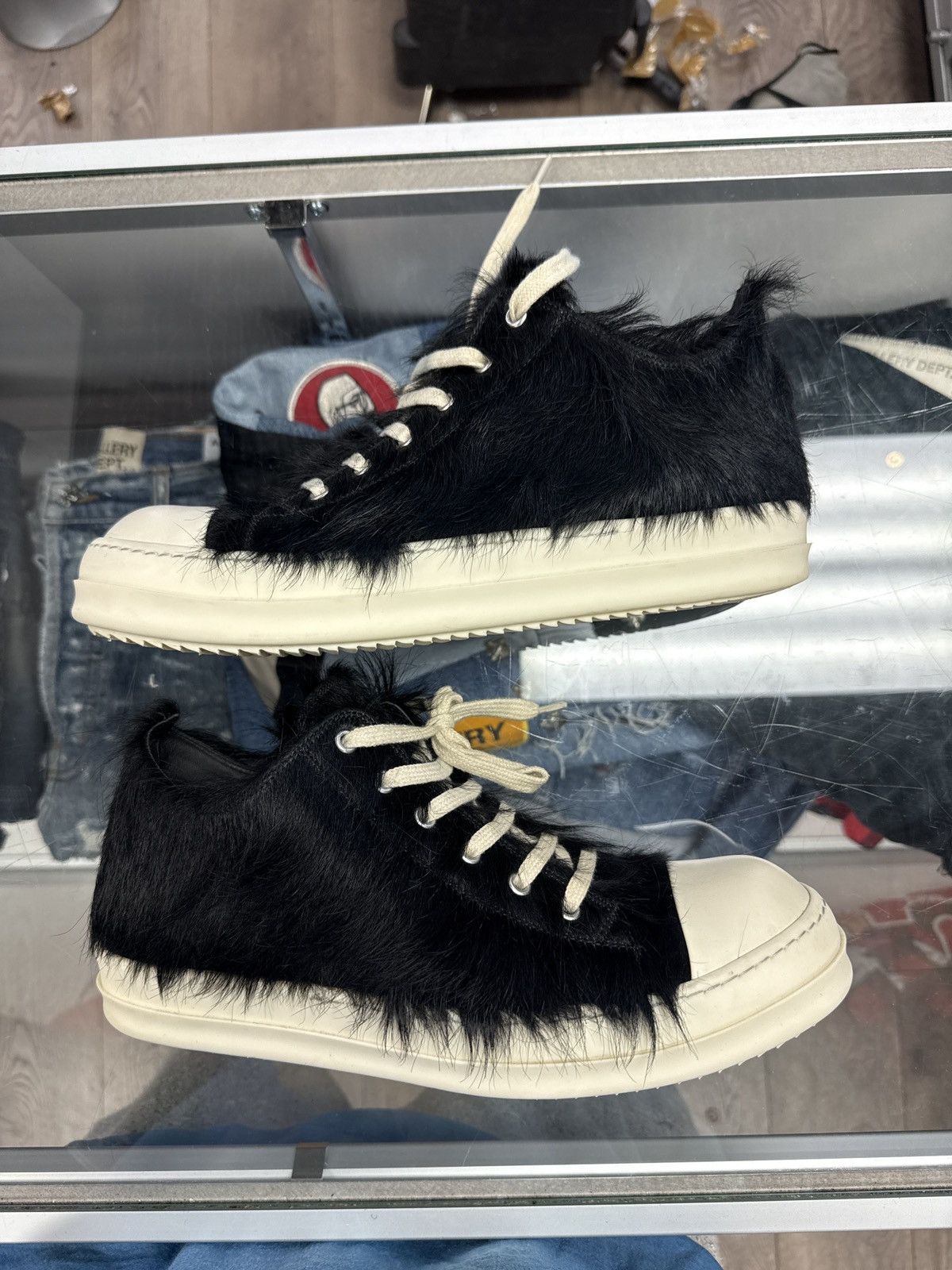 Rick Owens Rick Owens Ramone low mohair black 42 Size US 9 / EU 42 - 2 Thumbnail