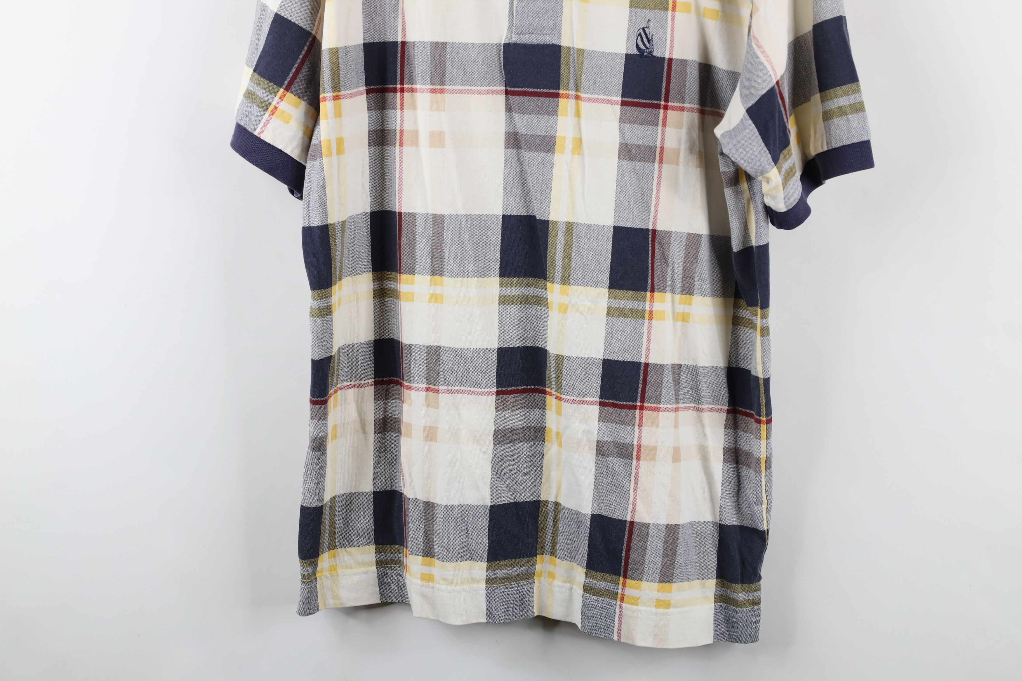 Nautica × Vintage Vintage 90s Nautica Short Sleeve Polo Shirt Rainbow Plaid Size US S / EU 44-46 / 1 - 3 Thumbnail
