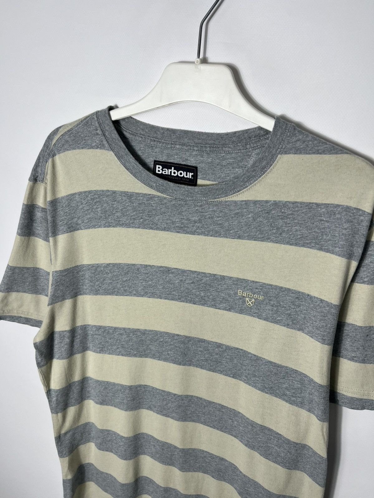 Barbour Vintage streetwear designer Barbour Striped T-shirt Size US L / EU 52-54 / 3 - 2 Thumbnail