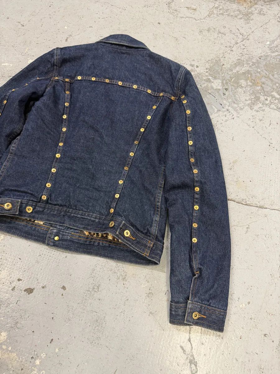 Dolce & Gabbana 2000s Dolce & Gabbana Studded Blue Denim Jacket Size XS / US 0-2 / IT 36-38 - 4 Thumbnail