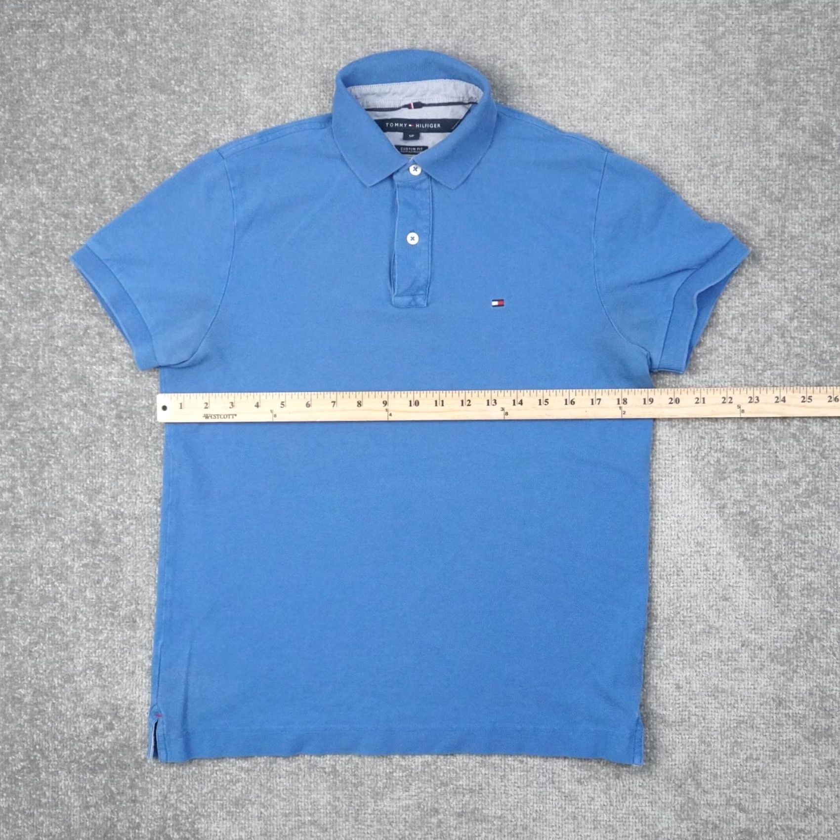 Tommy Hilfiger Tommy Hilfiger Polo Shirt Mens Small Blue Short Sleeve Collared Button Logo Classic Size US S / EU 44-46 / 1 - 4 Thumbnail