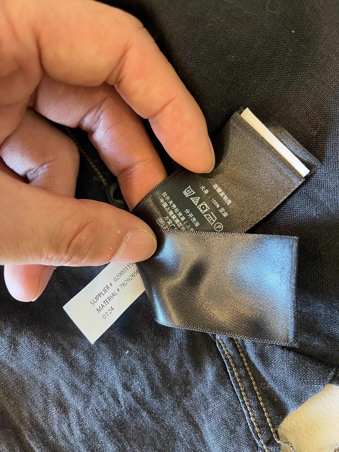 RRL Ralph Lauren RRL Cotton Linen Washed Black Shirts S Size US S / EU 44-46 / 1 - 8 Thumbnail