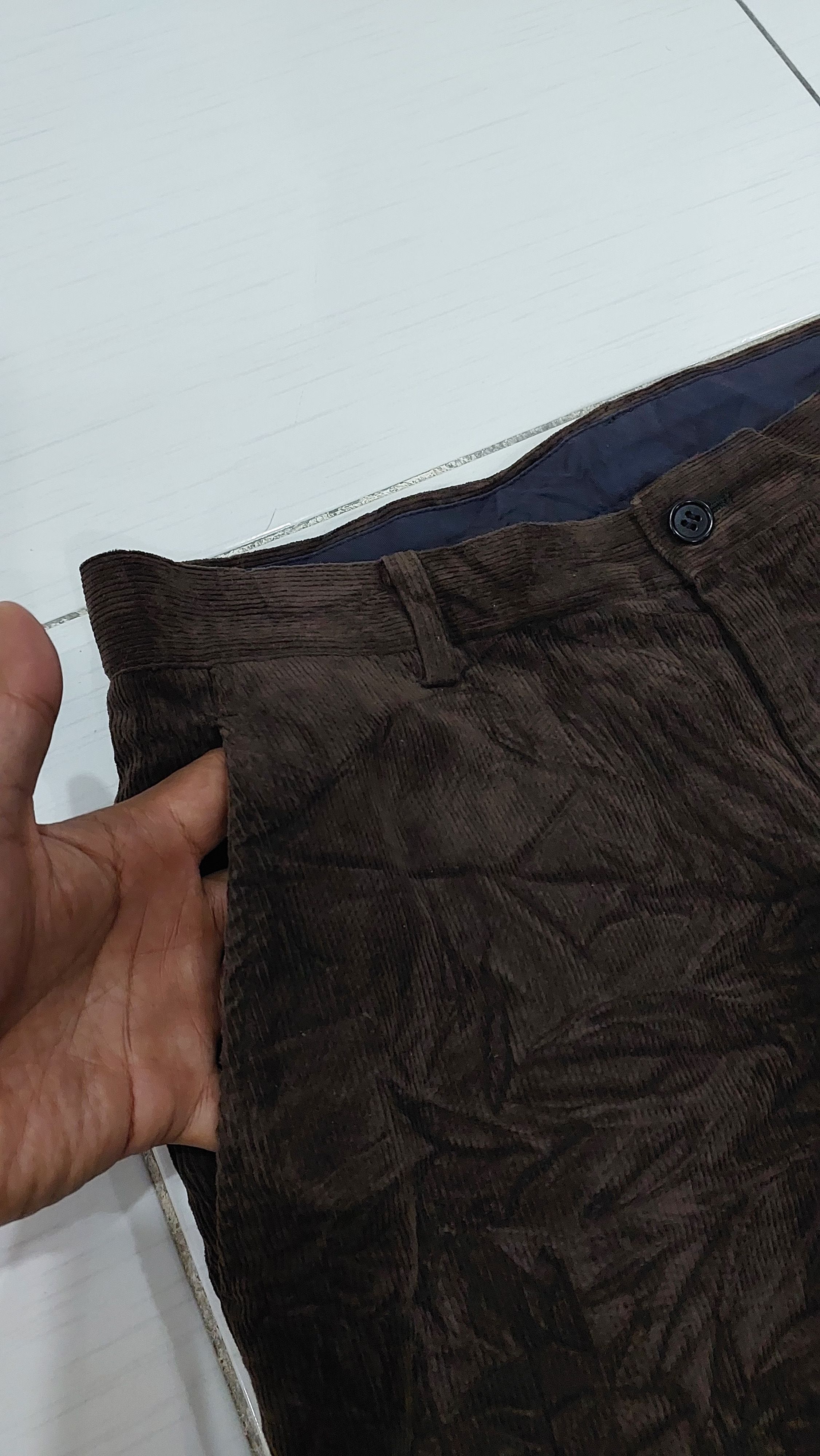 Yohji Yamamoto A.A.R YOHJI DESIGN STUDIO YOHJI YAMAMOTO CORDUROY PANT Size US 31 - 9 Thumbnail