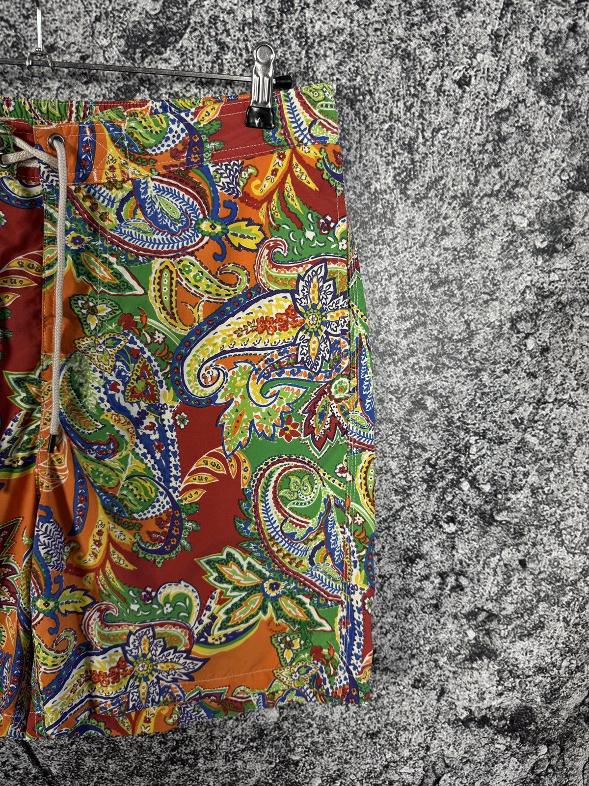 Polo Ralph Lauren Polo Ralph Lauren Swim Shorts Paisley Print Boho Vintage Size US 34 / EU 50 - 2 Thumbnail