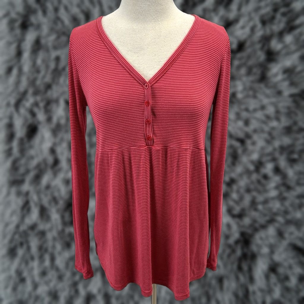 Gap Gap Pajama Set Women Small Pink Red Striped Lounge Comfort Pants Shirt Size S / US 4 / IT 40 - 1 Thumbnail