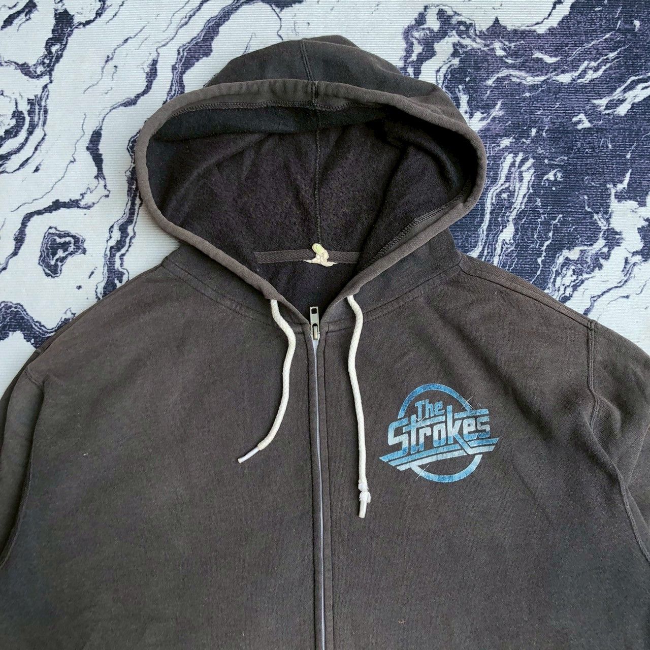 Band Tees The Strokes 2000s Faded Zip Hoodie w/ Back Graphic Size US L / EU 52-54 / 3 - 5 Thumbnail