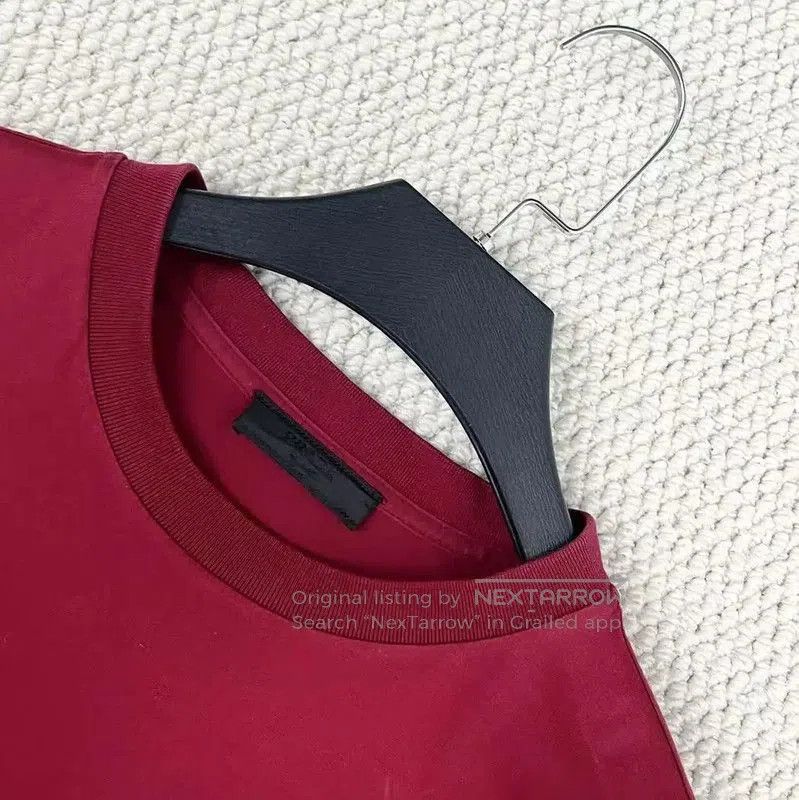 Prada Red Logo Cotton T-Shirt for Men.