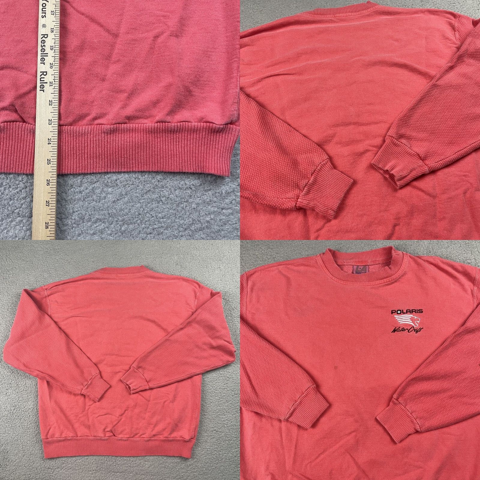 Vintage VINTAGE Polaris Sweatshirt Men Adult Medium Red Embroidered Racing Snowmobile 90s? Size US M / EU 48-50 / 2 - 9 Thumbnail
