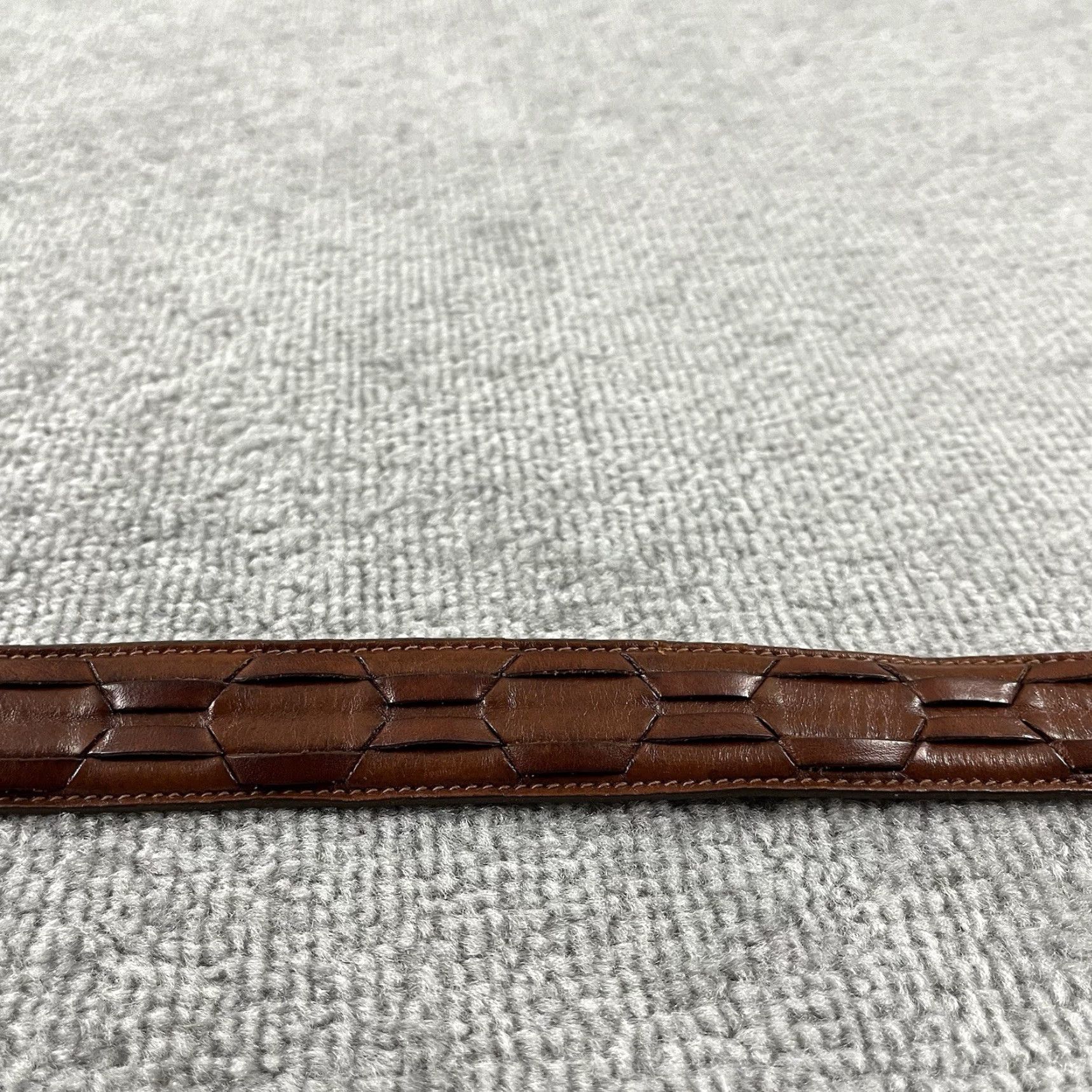 Vintage VINTAGE Trafalgar Belt Men 36 Leather Western Brown Silver Buckle USA Made Adult 36 Brown Western Belt Mens 90cm US-Made Size 36 - 2 Thumbnail