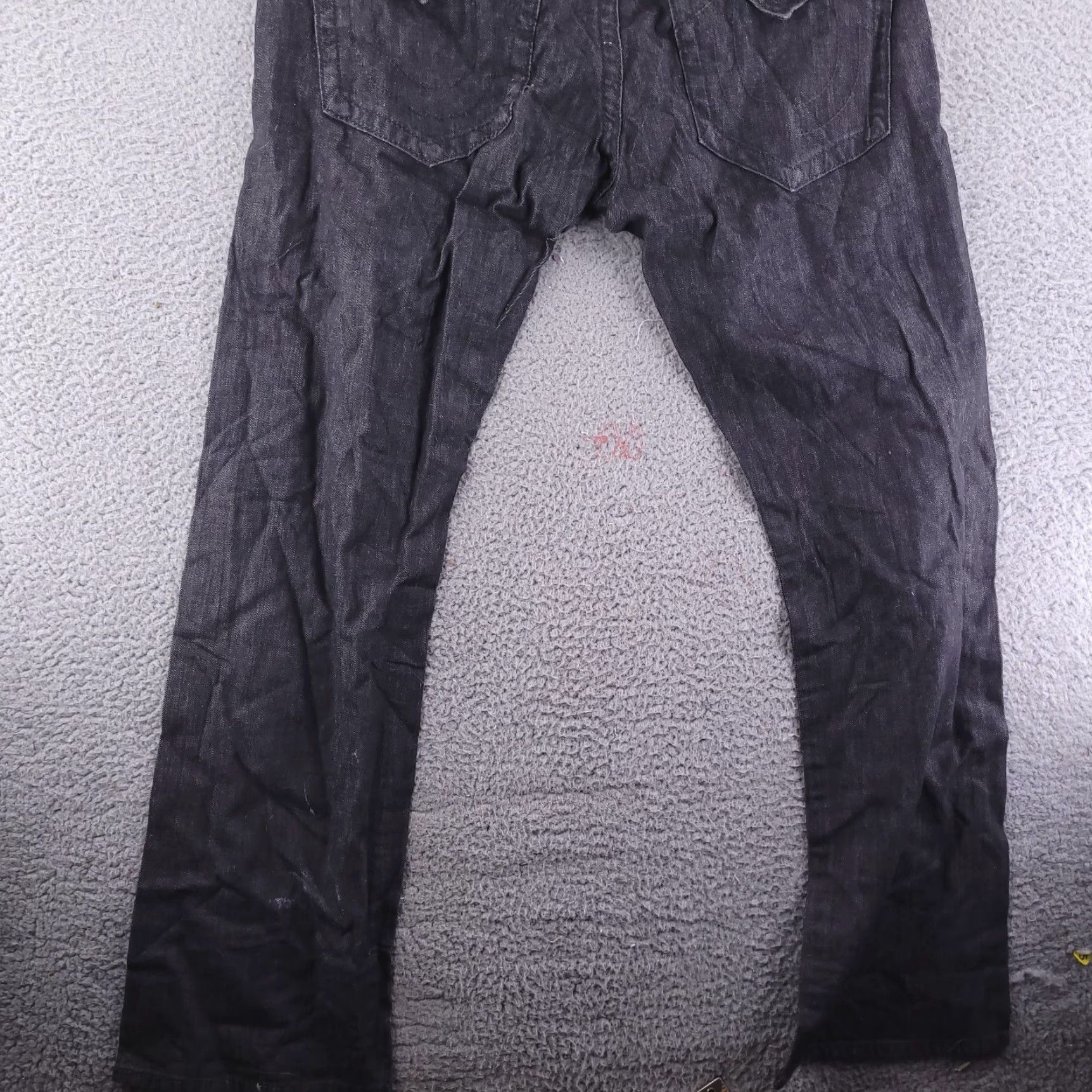 True Religion VINTAGE True Religion Jeans Mens 36x33 Black Ricky Black Denim Pants Relaxed Flap Size US 36 / EU 52 - 2 Thumbnail